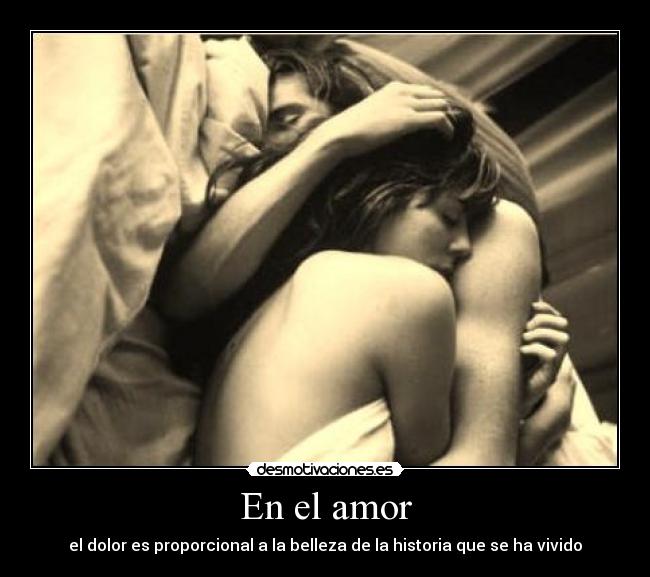 En el amor -