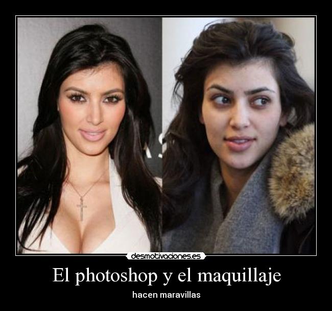 El photoshop y el maquillaje - 