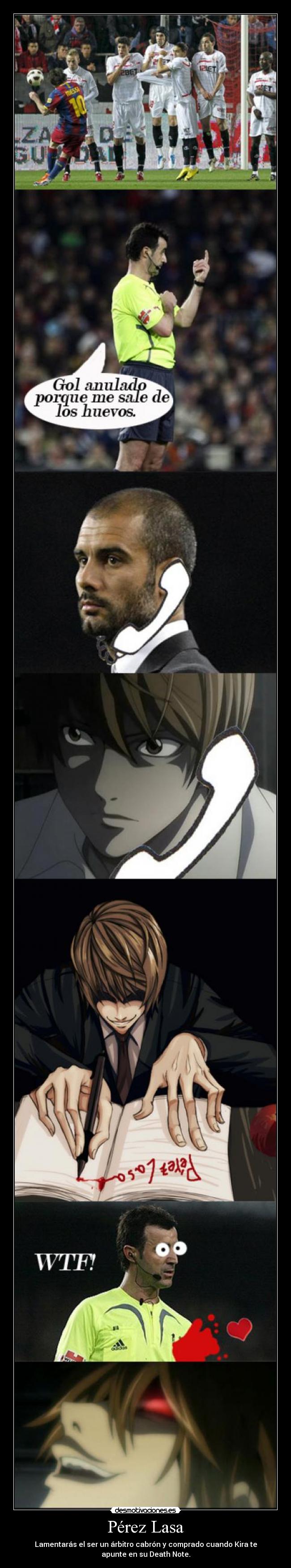 carteles perez lasa arbitro death note desmotivaciones