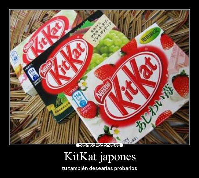 KitKat japones - tu también desearias probarlos