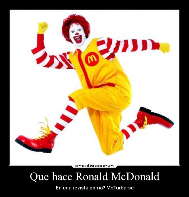 Que hace Ronald McDonald -