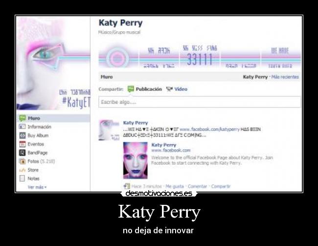 Katy Perry - no deja de innovar 