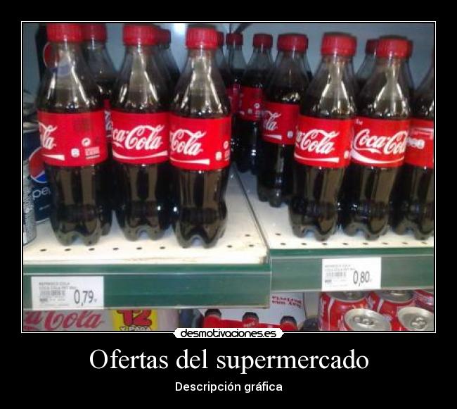 Ofertas del supermercado - Descripción gráfica