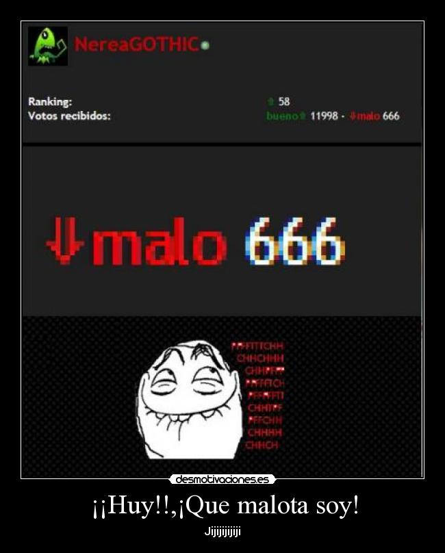 carteles que mala soy 666 numero del diablo nereagothic desmotivaciones