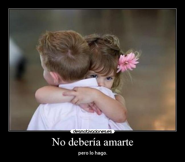 No debería amarte -