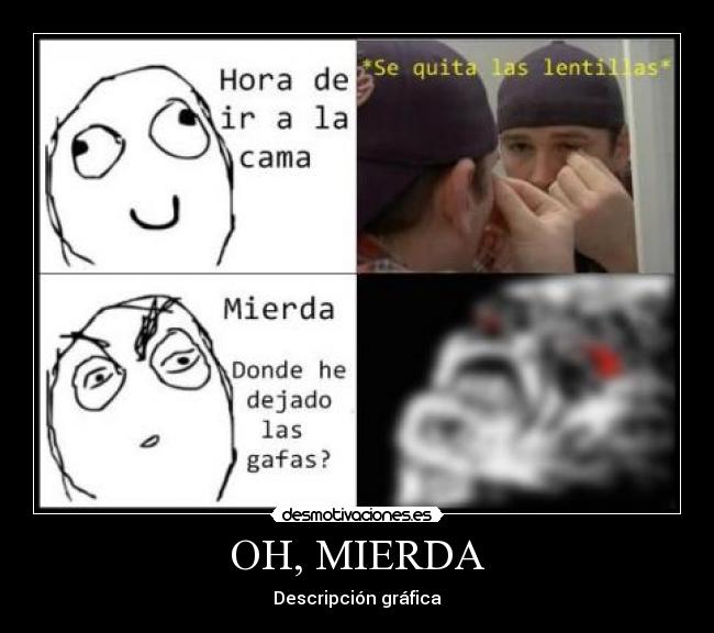 OH, MIERDA - Descripción gráfica