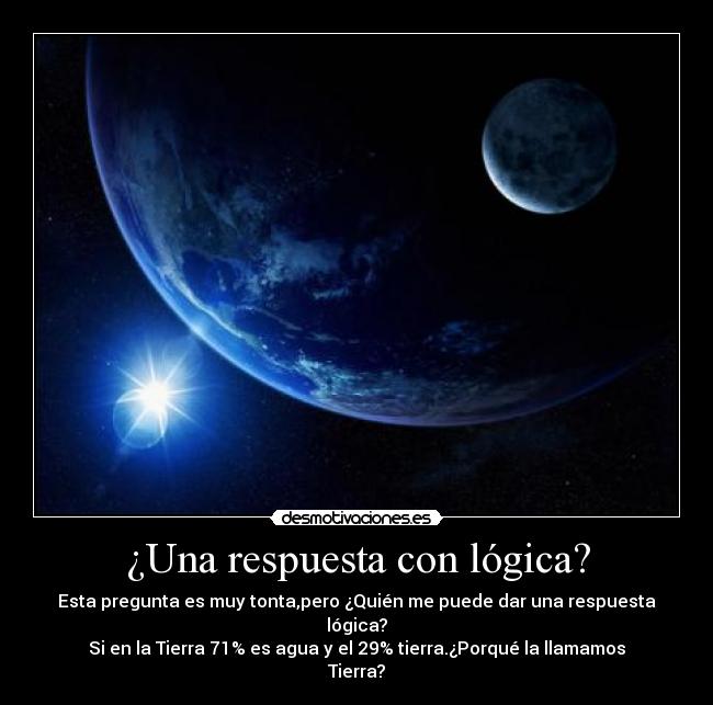 ¿Una respuesta con lógica? -