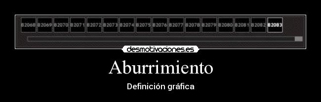 Aburrimiento - Definición gráfica