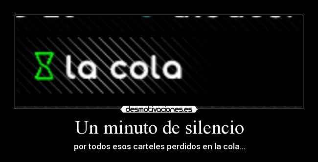 Un minuto de silencio -