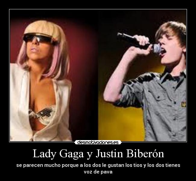 Lady Gaga y Justin Biberón - 