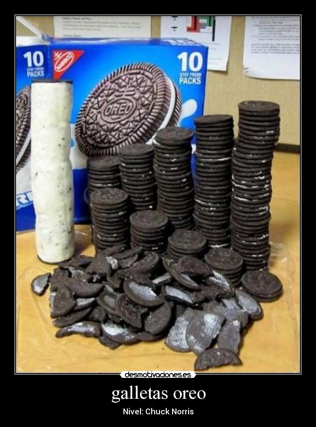 galletas oreo - Nivel: Chuck Norris