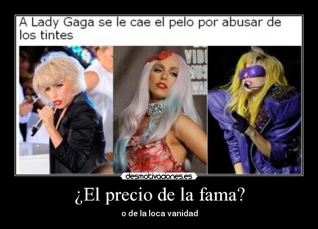 carteles lady gaga fama vanidad tetas desmotivaciones