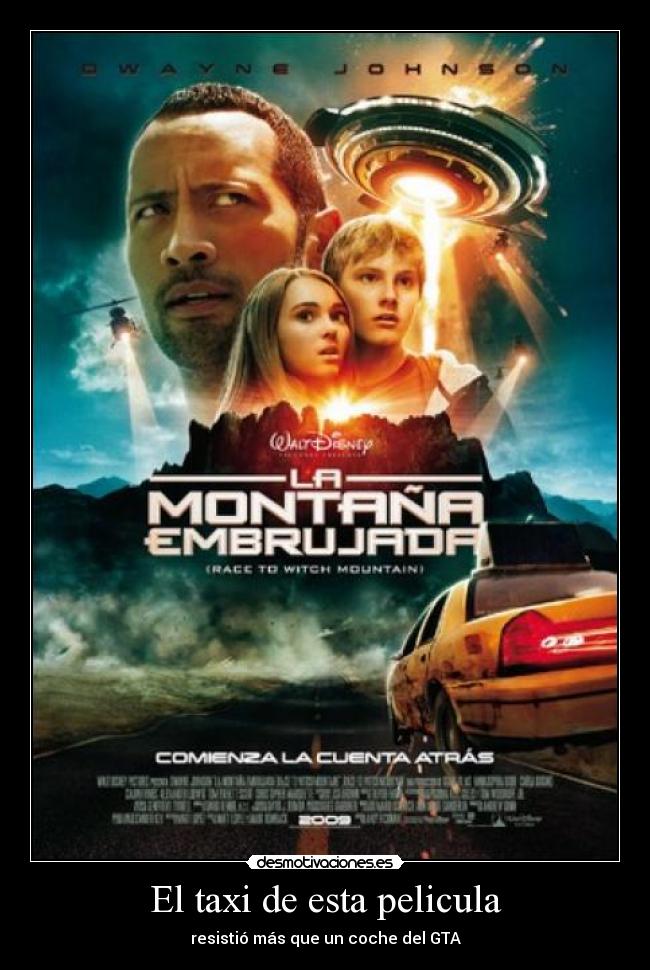 El taxi de esta pelicula - resistió más que un coche del GTA