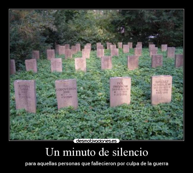 Un minuto de silencio -