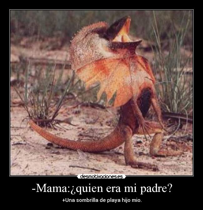 -Mama:¿quien era mi padre? -