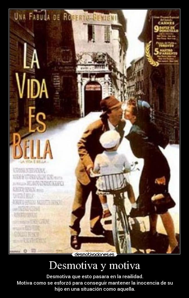 Desmotiva y motiva -