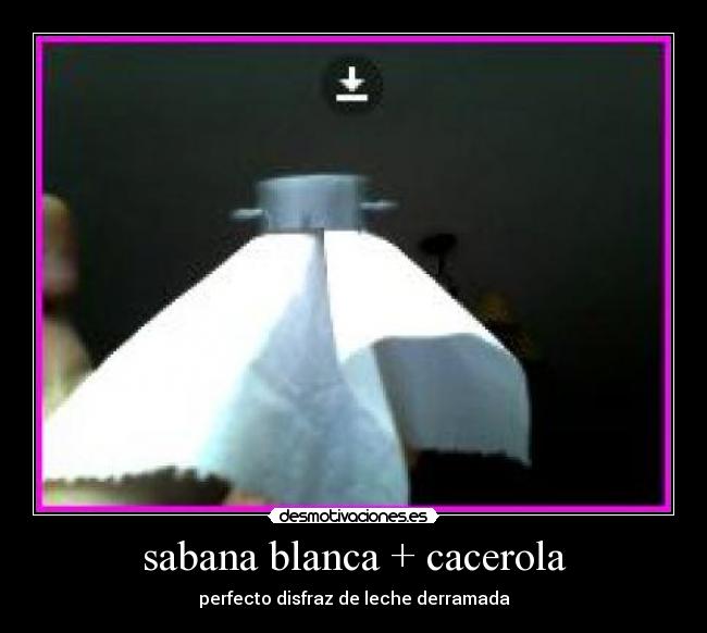 sabana blanca + cacerola - 