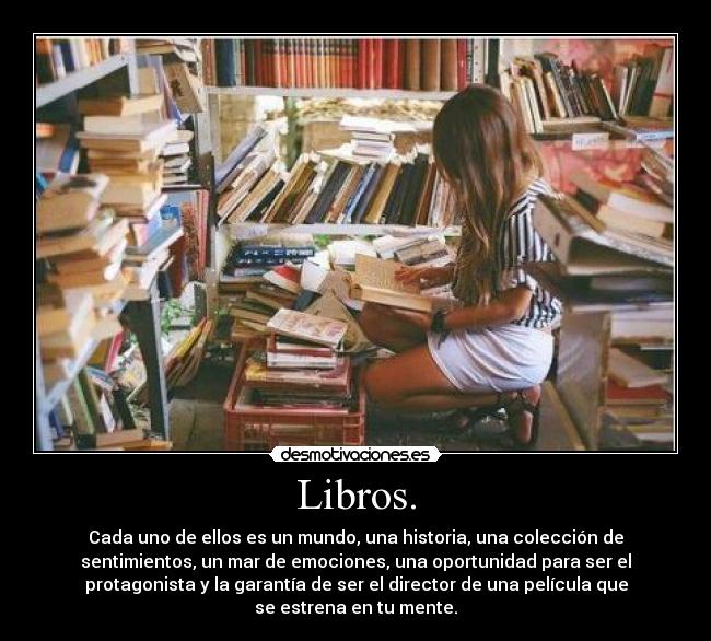carteles libros desmotivaciones