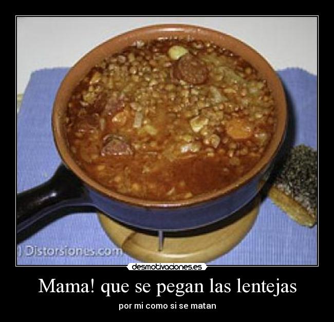 carteles lentejas desmotivaciones