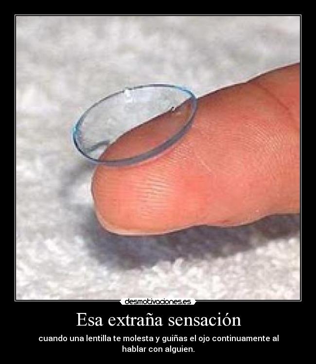 Esa extraña sensación - 