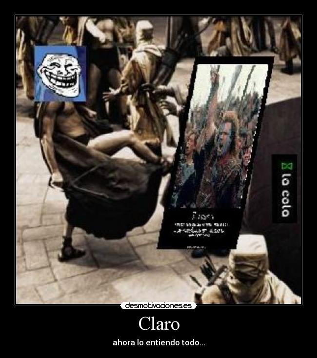 Claro - ahora lo entiendo todo...