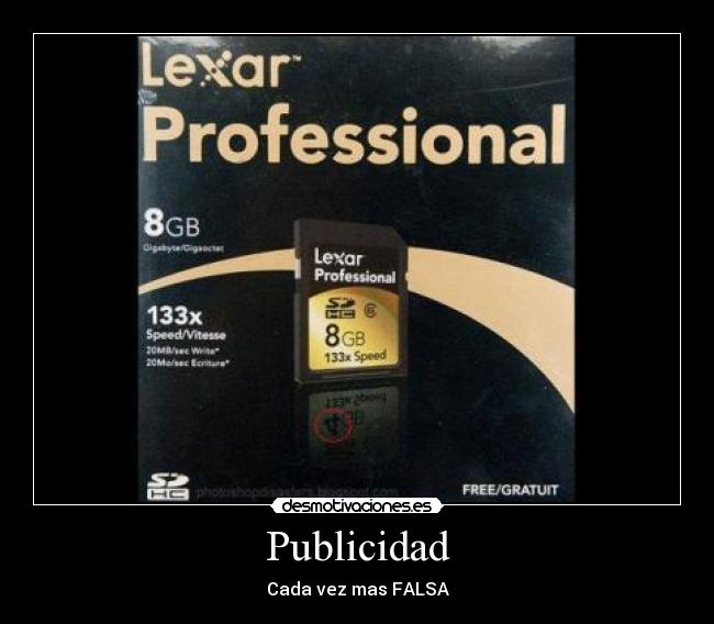 Publicidad - Cada vez mas FALSA