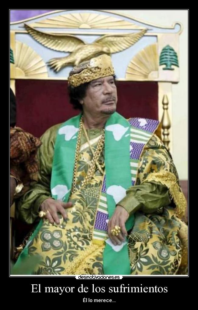 El mayor de los sufrimientos -