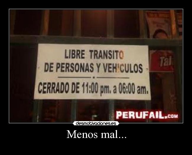 Menos mal... - 