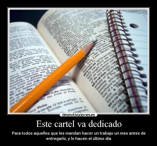 Este cartel va dedicado - 