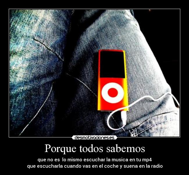 carteles coche mp4 radio apple desmotivaciones