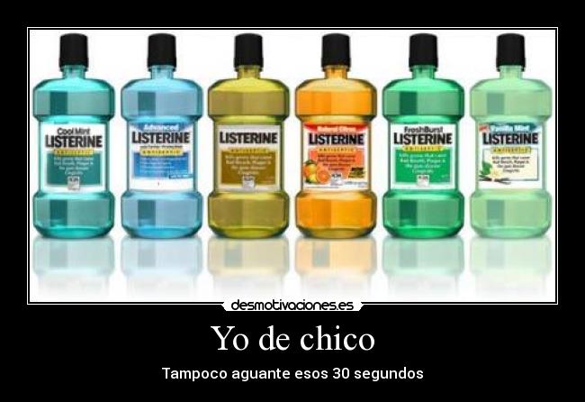 Yo de chico - Tampoco aguante esos 30 segundos