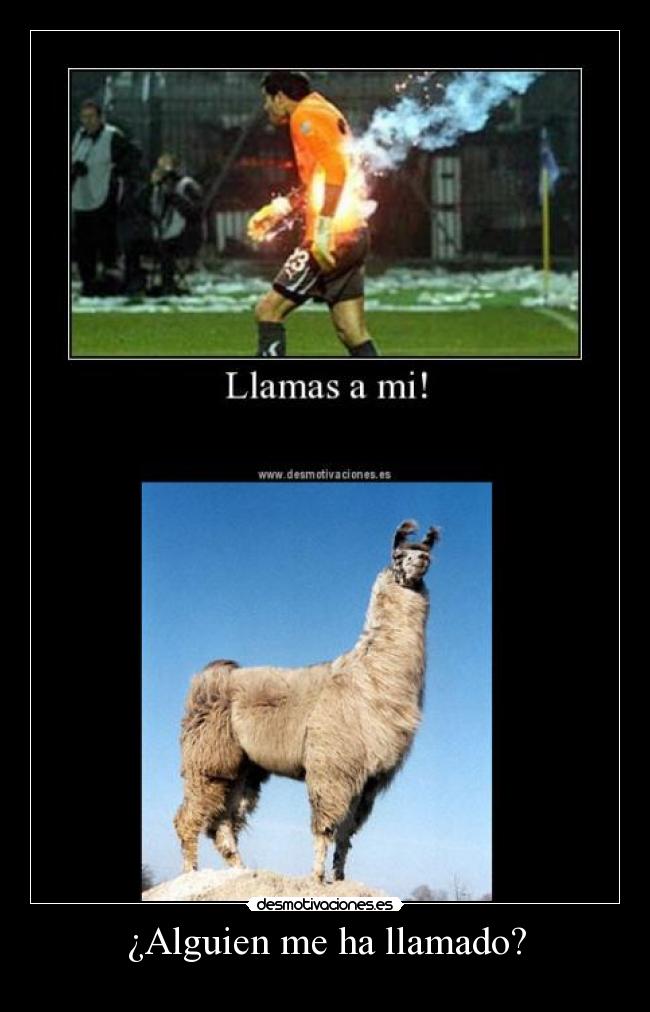 ¿Alguien me ha llamado? -