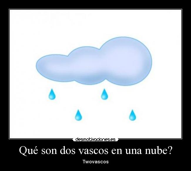 Qué son dos vascos en una nube? - 