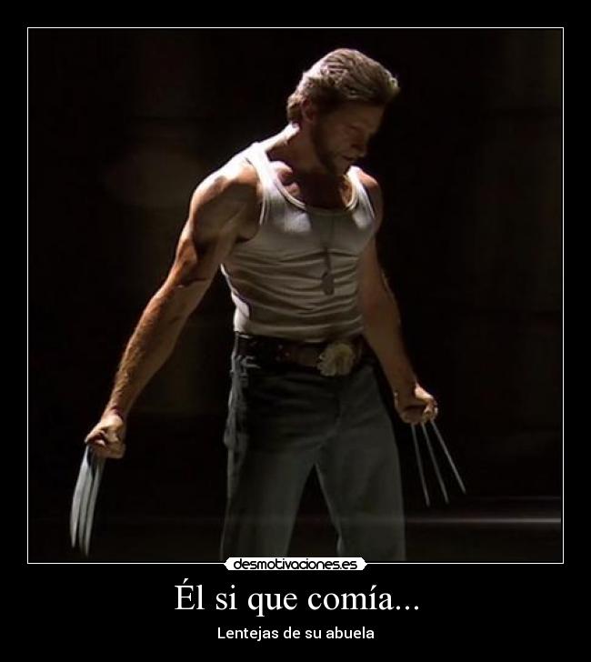 Él si que comía... - Lentejas de su abuela