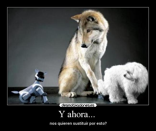 Y ahora...  - nos quieren sustituir por esto?