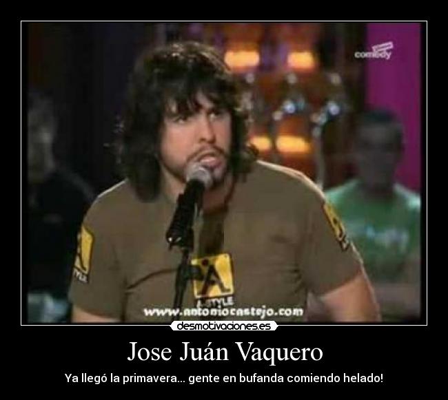 Jose Juán Vaquero - Ya llegó la primavera... gente en bufanda comiendo helado!