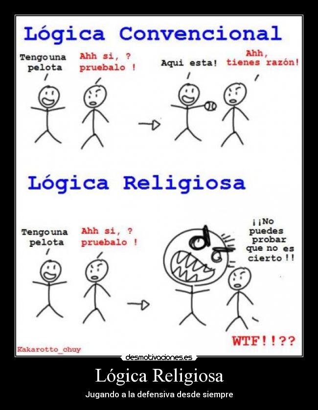 Lógica Religiosa - Jugando a la defensiva desde siempre