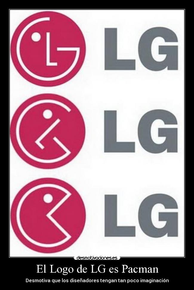 carteles logo lg pacman principal copia diseno disenador desmotivaciones