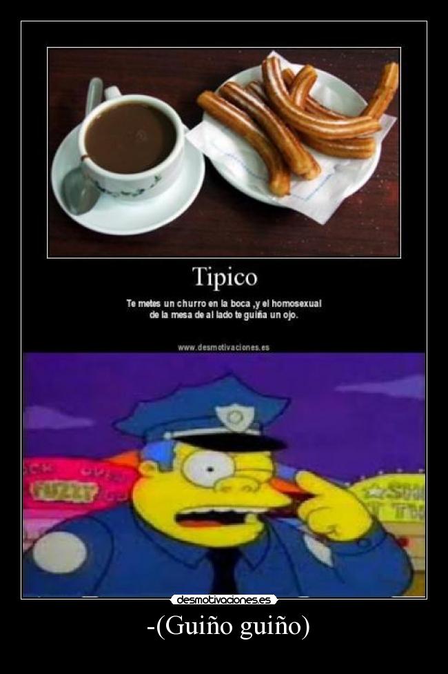 carteles guino los simpsons cola pricipal senor desmotivaciones churro porra chocolate desmotivaciones