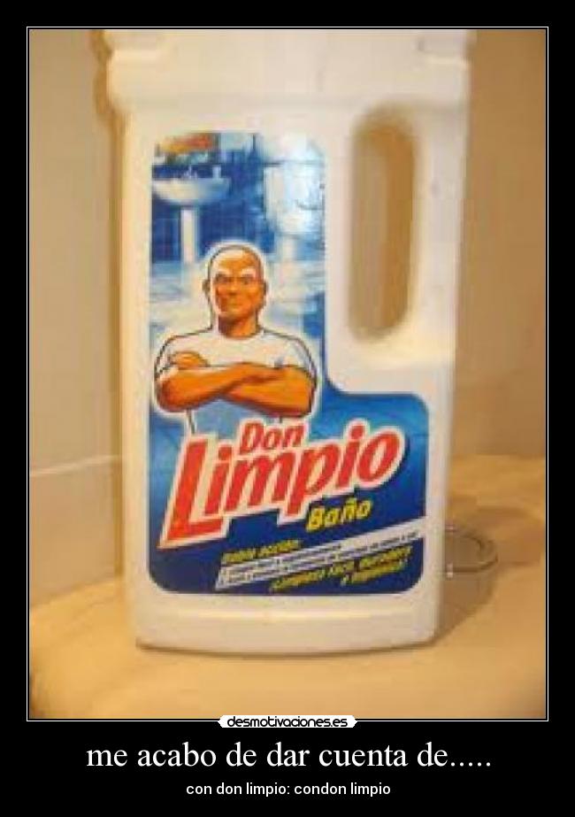 me acabo de dar cuenta de..... -