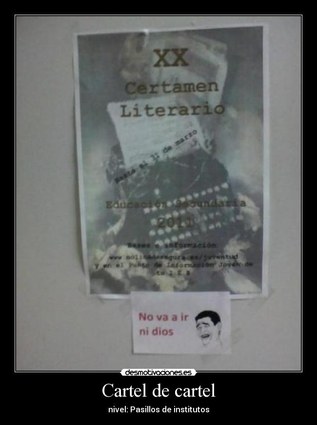 carteles cartel desmotivaciones