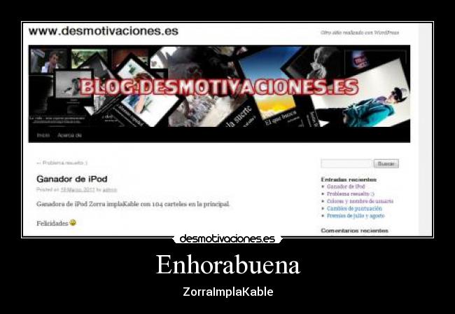 Enhorabuena - 