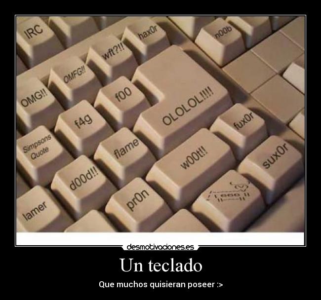 Un teclado - 