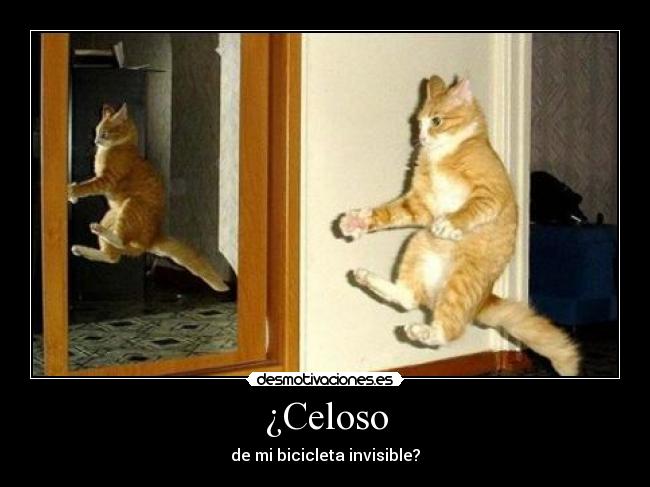¿Celoso - de mi bicicleta invisible?