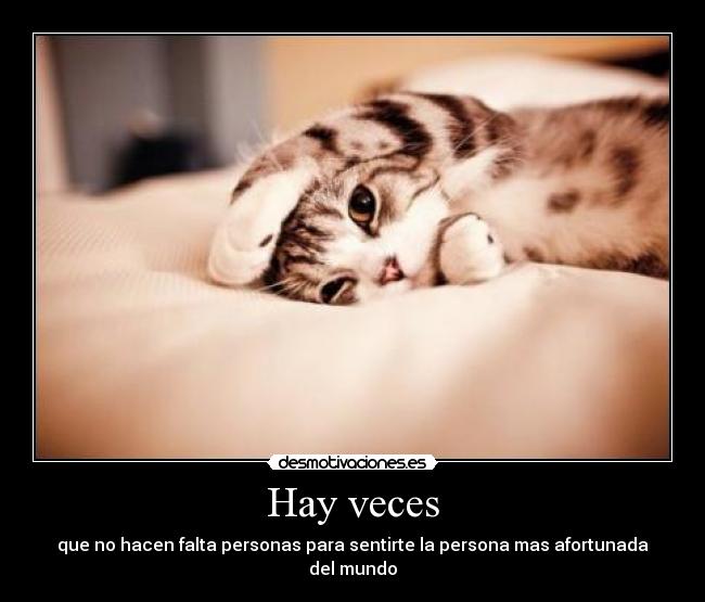 Hay veces -