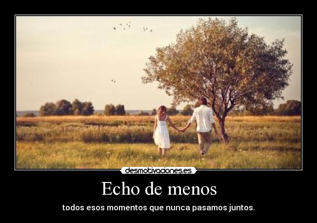 Echo de menos -