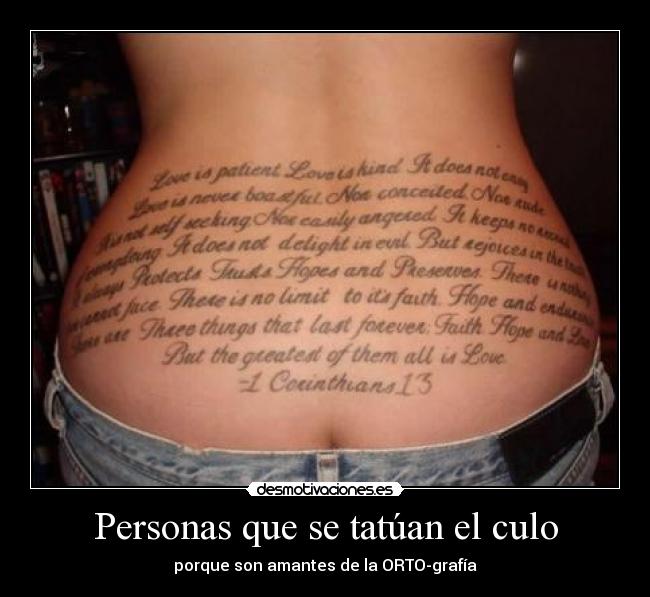 Personas que se tatúan el culo -