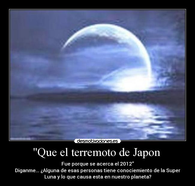 Que el terremoto de Japon  - 