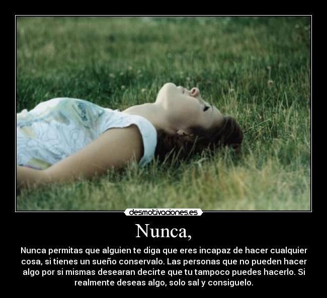 carteles deseos suenos conservar incapaz nunca conseguirlo desmotivaciones