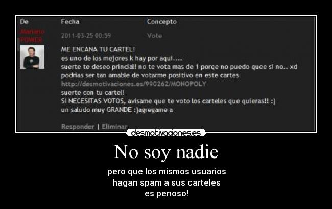 No soy nadie - 